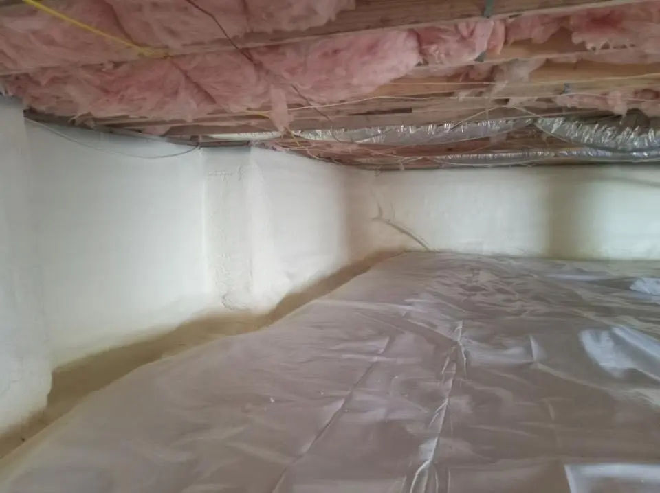 Crawl space encapsulation with closed-cell spray foam for Roof Maintenance in West Milford